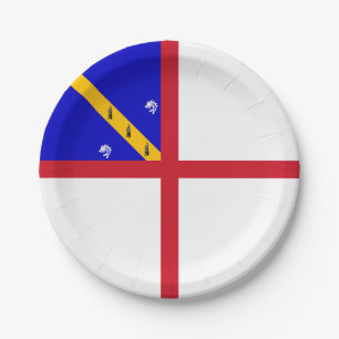 Assiettes En Carton Drapeau de Herm
