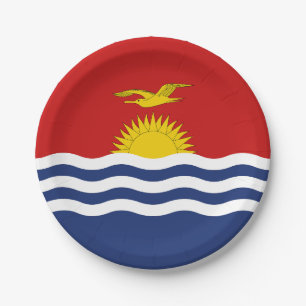 Assiettes En Carton Drapeau de Kiribati