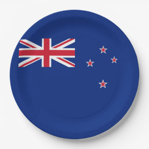 Assiettes En Carton Drapeau de la Nouvelle Zélande