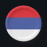 Assiettes En Carton Drapeau de la Republika Srpska<br><div class="desc">Drapeau patriotique de la Republika Srpska</div>