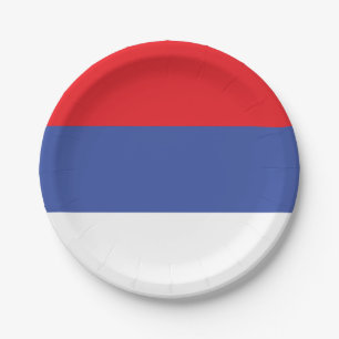 Assiettes En Carton Drapeau de la Republika Srpska