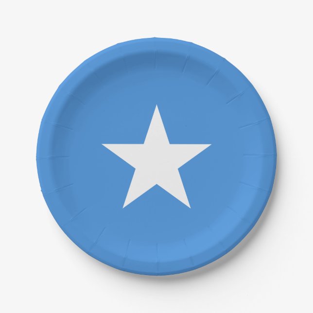Assiettes En Carton Drapeau de la Somalie (Devant)