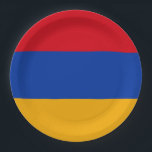 Assiettes En Carton Drapeau de l'Arménie<br><div class="desc">Drapeau de l'Arménie</div>