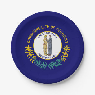 Assiettes En Carton Drapeau de l'État du Kentucky
