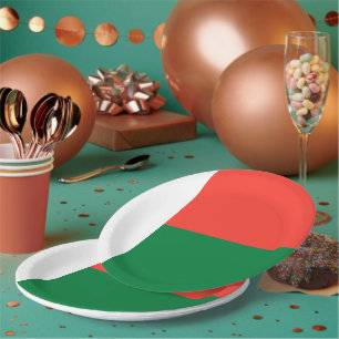 Assiettes En Carton Drapeau de Madagascar
