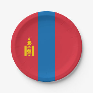 Assiettes En Carton Drapeau de Mongolie