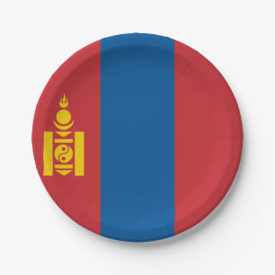 Assiettes En Carton Drapeau de Mongolie
