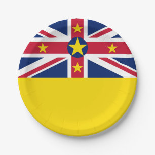 Assiettes En Carton Drapeau de Niue