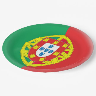 Assiettes En Carton Drapeau de Portugais du Portugal