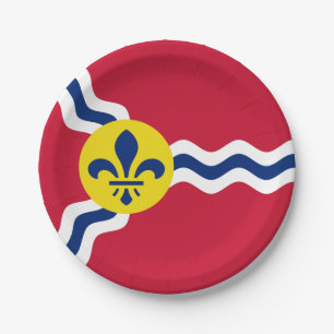 Assiettes En Carton Drapeau de St. Louis, Missouri Plaques en papier