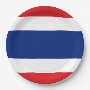 Assiettes En Carton Drapeau de Thaïlande