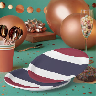 Assiettes En Carton Drapeau de Thaïlande