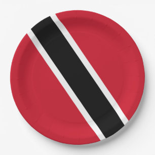 Assiettes En Carton Drapeau de Trinité-et-Tobago