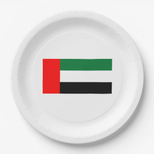 Assiettes En Carton Drapeau des Émirats arabes unis (EAU)