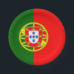Assiettes En Carton Drapeau des plaques à papier du Portugal<br><div class="desc">Drapeau des plaques à papier du Portugal</div>