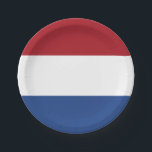 Assiettes En Carton Drapeau des plaques de papier Pays-Bas<br><div class="desc">Drapeau des plaques de papier Pays-Bas</div>