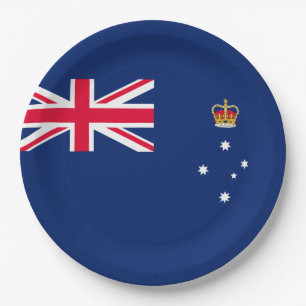Assiettes En Carton Drapeau d'État de Victoria (Australie)