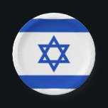 Assiettes En Carton Drapeau d'Israël Plaques de papier<br><div class="desc">Drapeau d'Israël Plaques de papier</div>