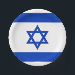 Assiettes En Carton Drapeau d'Israël Plaques de papier<br><div class="desc">Drapeau d'Israël Plaques de papier</div>