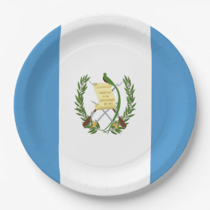 Assiettes En Carton Drapeau du Guatemala