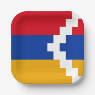 Assiettes En Carton Drapeau du Haut-Karabakh