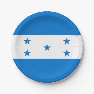 Assiettes En Carton Drapeau du Honduras