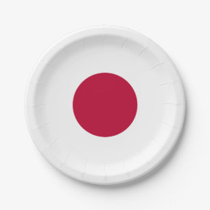 Assiettes En Carton Drapeau du Japon