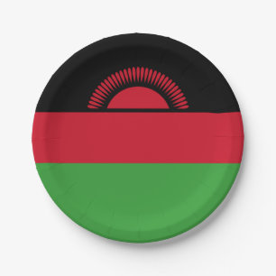 Assiettes En Carton Drapeau du Malawi