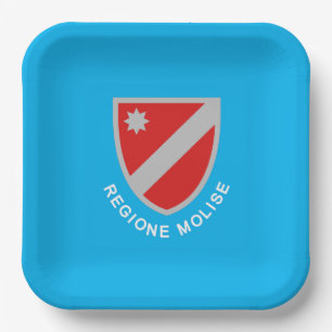Assiettes En Carton Drapeau du Molise (Italie)
