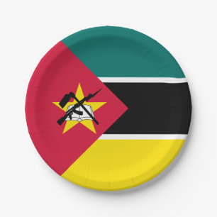 Assiettes En Carton Drapeau du Mozambique
