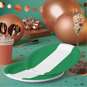 Assiettes En Carton Drapeau du Nigeria