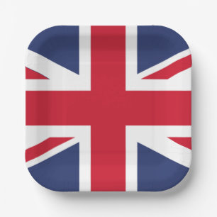Assiettes En Carton Drapeau du Royaume-Uni