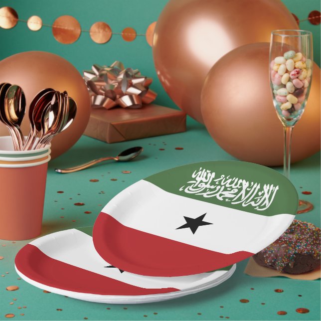 Assiettes En Carton Drapeau du Somaliland (Multi)