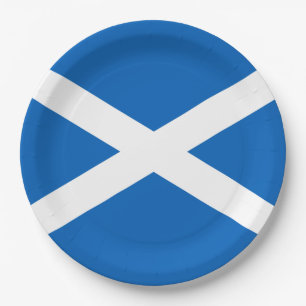 Assiettes En Carton Drapeau écossais (Saltire) (Drapeau écossais)