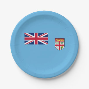 Assiettes En Carton Drapeau Fidji