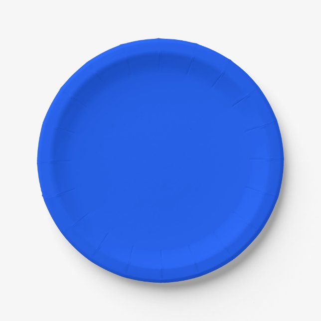 Assiettes En Carton Drapeau gay pride "BLEU" (Devant)