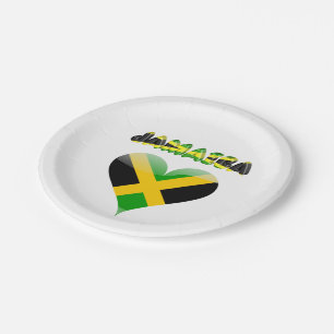 Assiettes En Carton Drapeau jamaïcain