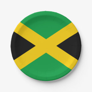 Assiettes En Carton Drapeau jamaïcain