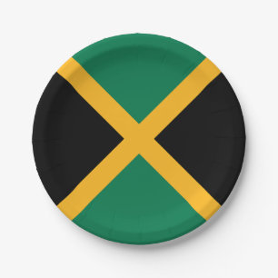 Assiettes En Carton Drapeau Jamaïque