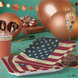 Assiettes En Carton Drapeau patriotique américain 4 juillet Fête de l'<br><div class="desc">Célébrez le Jour de l'Indépendance avec nos Plaques en papier Patriotic American Flag 4 juillet. Ces assiettes festives sont décorées dans un style dynamique et mettent en valeur l'emblématique drapeau américain, ce qui les rend parfaites pour les barbecues, les pique-niques et les rassemblements de vacances. Réalisées à partir de matériaux...</div>