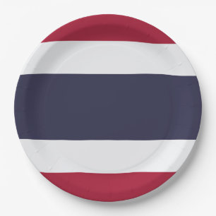 Assiettes En Carton Drapeau Thaïlande