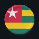 Assiettes En Carton Drapeau Togo<br><div class="desc">Produits World Flag personnalisables - N'hésitez pas à ajouter votre propre texte.</div>