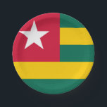 Assiettes En Carton Drapeau Togo<br><div class="desc">Produits World Flag personnalisables - N'hésitez pas à ajouter votre propre texte.</div>
