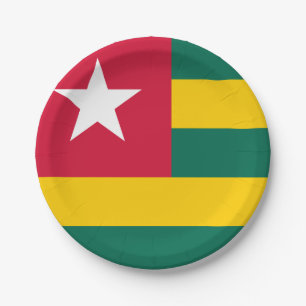 Assiettes En Carton Drapeau Togo