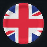 Assiettes En Carton Drapeau Union Jack du Royaume-Uni<br><div class="desc">Drapeau Union Jack du Royaume-Uni</div>