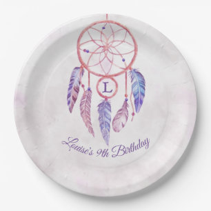 Assiettes En Carton Dreamcatcher Sleepover fête d'anniversaire