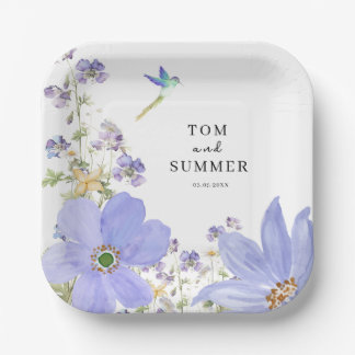 Assiettes En Carton Dreamy Lilac Mariage