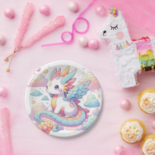 Assiettes En Carton Dreamy mignonne Baby shower Dragon