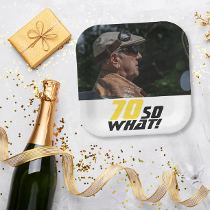 Assiettes En Carton Drôle 70 alors que Citer Photo 70e Anniversaire