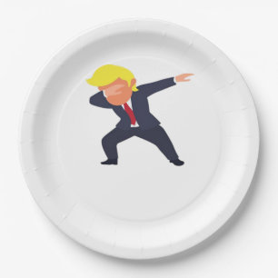 Assiettes En Carton Drôle Dabbing Design Classique